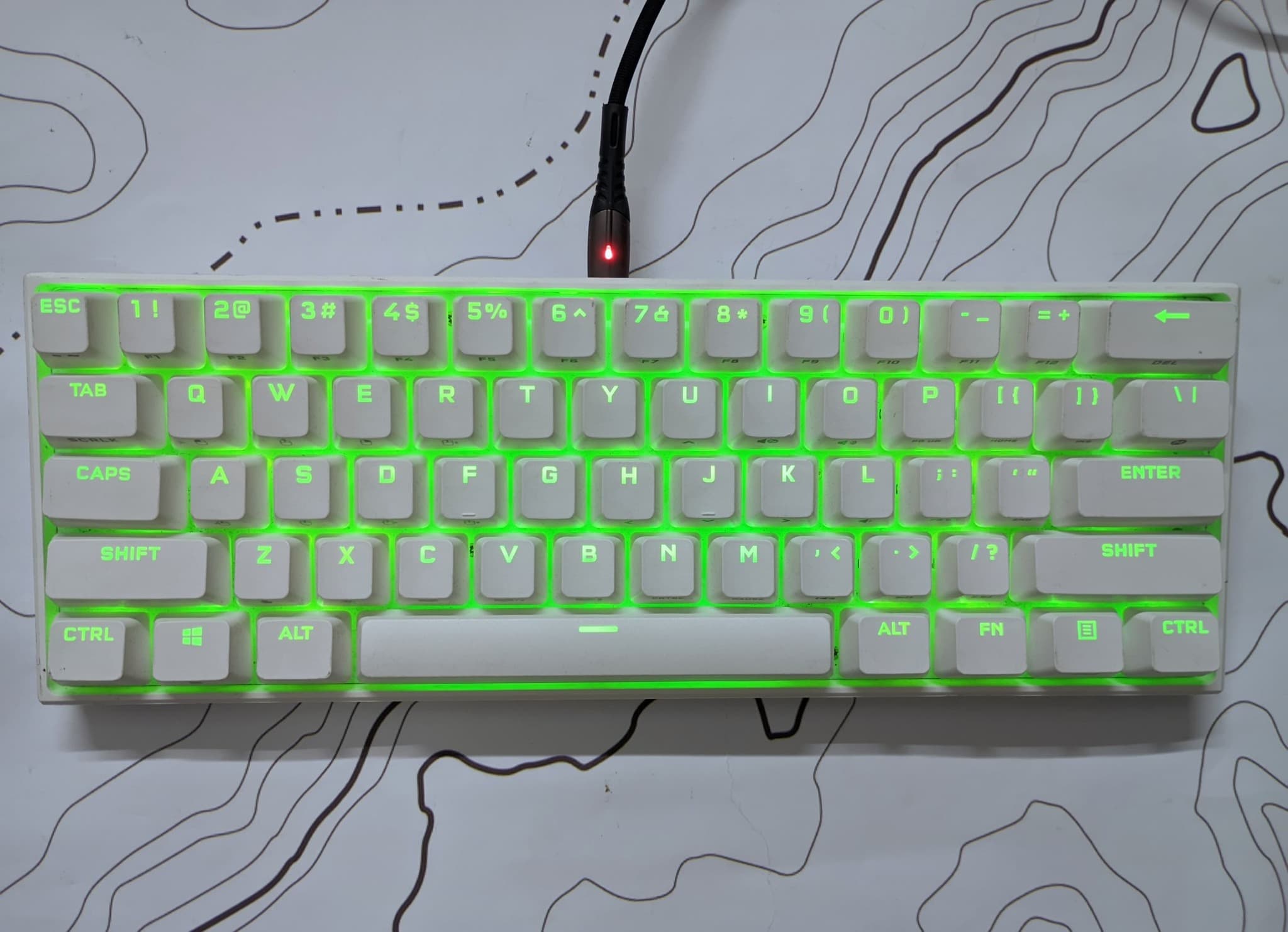 Corsair K65 Mini 60% Mechanical Gaming Keyboard white image 2