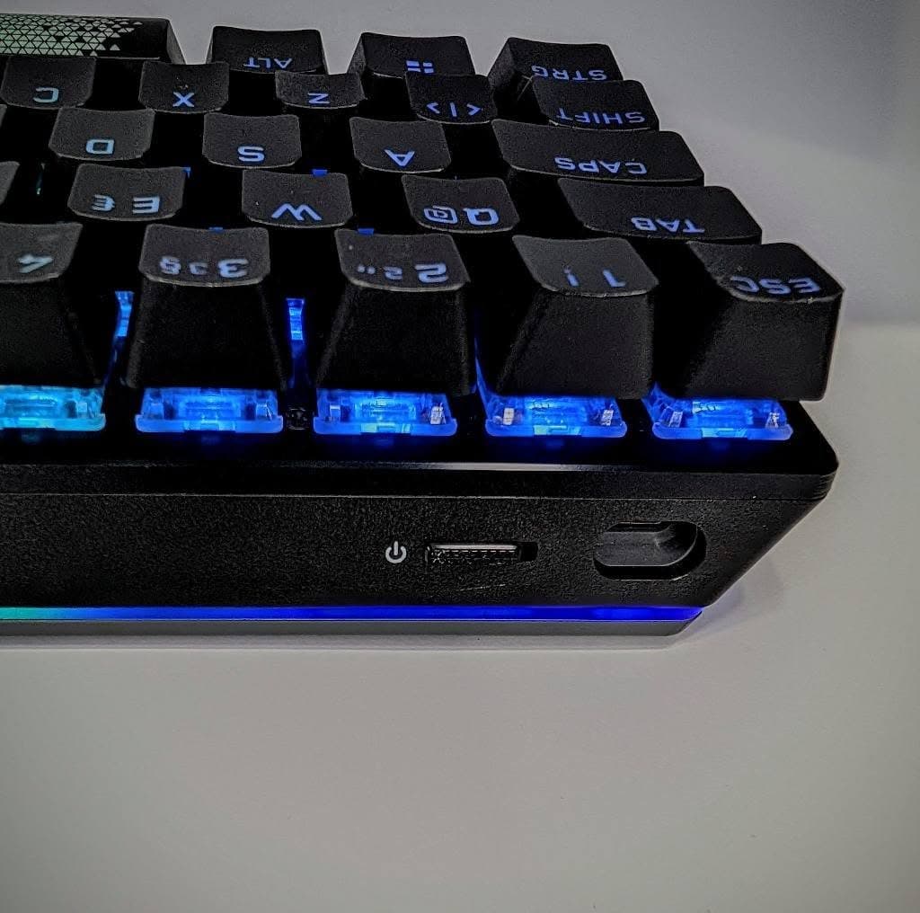 K70 PRO MINI WIRELESS 6Corsair K70 Pro Mini Mechanical CHERRY MX Speed Switch Keyboard with RGB Backlighting - Black image 4