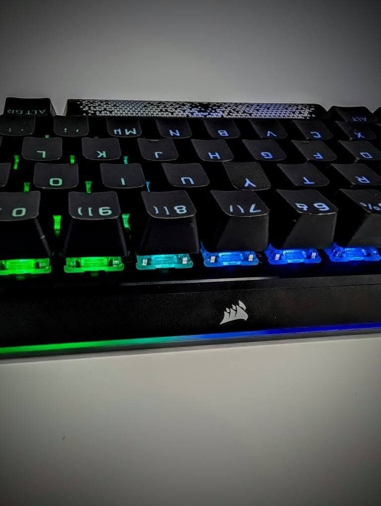 K70 PRO MINI WIRELESS 6Corsair K70 Pro Mini Mechanical CHERRY MX Speed Switch Keyboard with RGB Backlighting - Black image 3