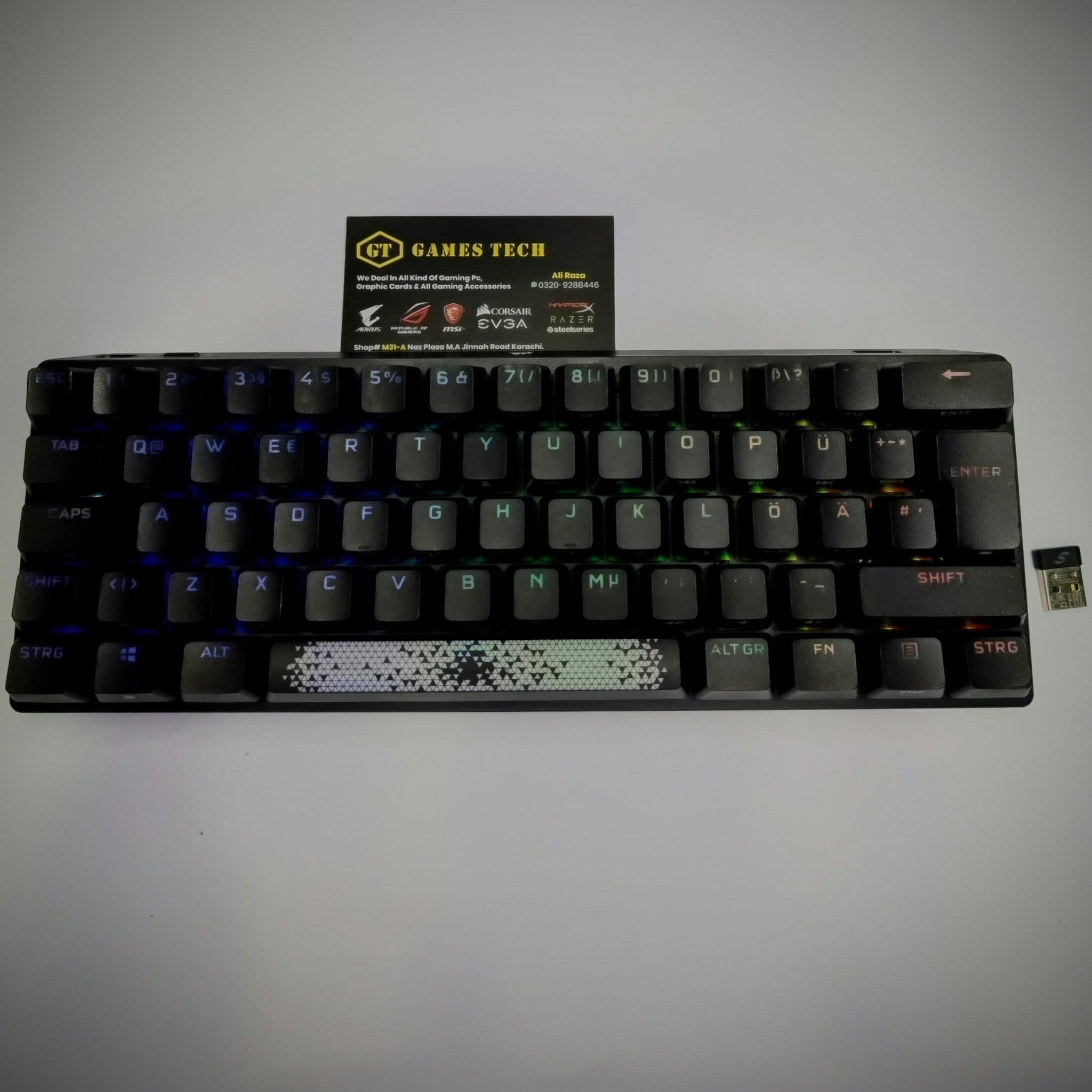 K70 PRO MINI WIRELESS 6Corsair K70 Pro Mini Mechanical CHERRY MX Speed Switch Keyboard with RGB Backlighting - Black image 2
