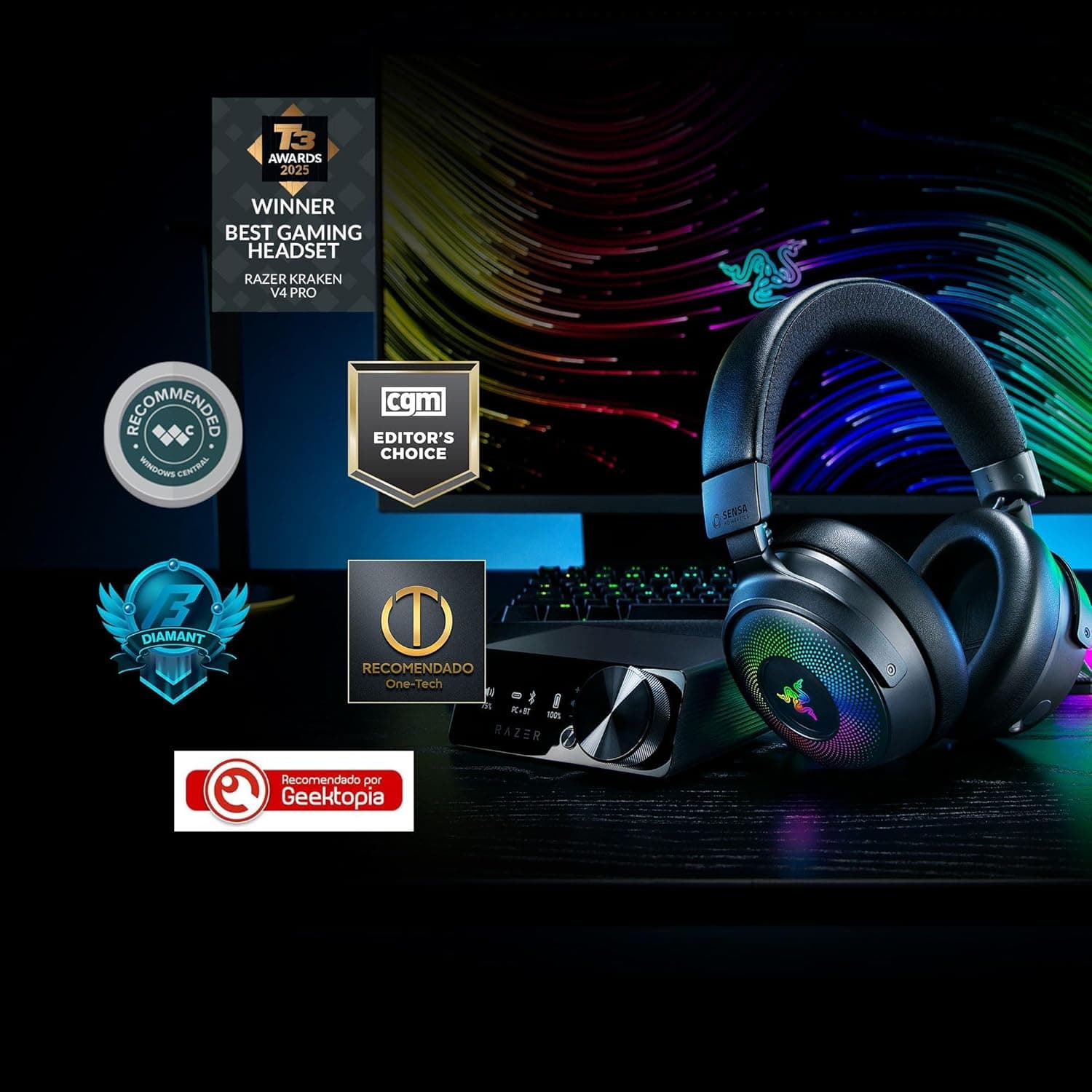 Razer Kraken V4 Pro Wireless Gaming Headset image 2